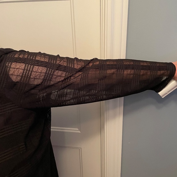Sheer Black long sleeve top - Picture 2 of 2